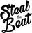 Black text 'Steal The Beat' on a white background